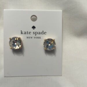 Kate Spade Crystal and Gold Stud Earrings